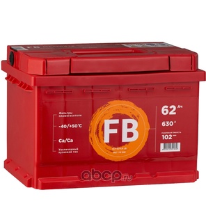 Аккумулятор FB Standart 62 А/ч обратный R+ 242x175x175 LB2 EN 630 А