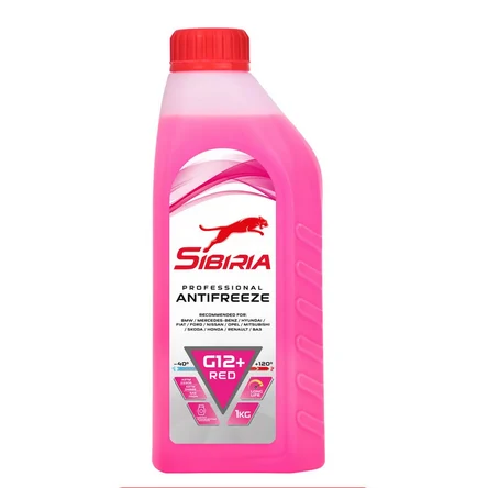 Антифриз Sibiria RED G12 готовый -40C розовый 1 кг