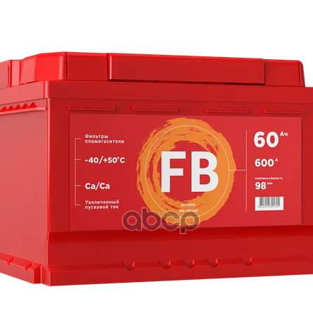 Аккумулятор FB Standart 60 А/ч обратный R+ 242x175x190 L2 EN 600 А