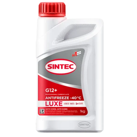 Антифриз Sintec LUXE G12+ готовый -40 красный 1 кг 990550